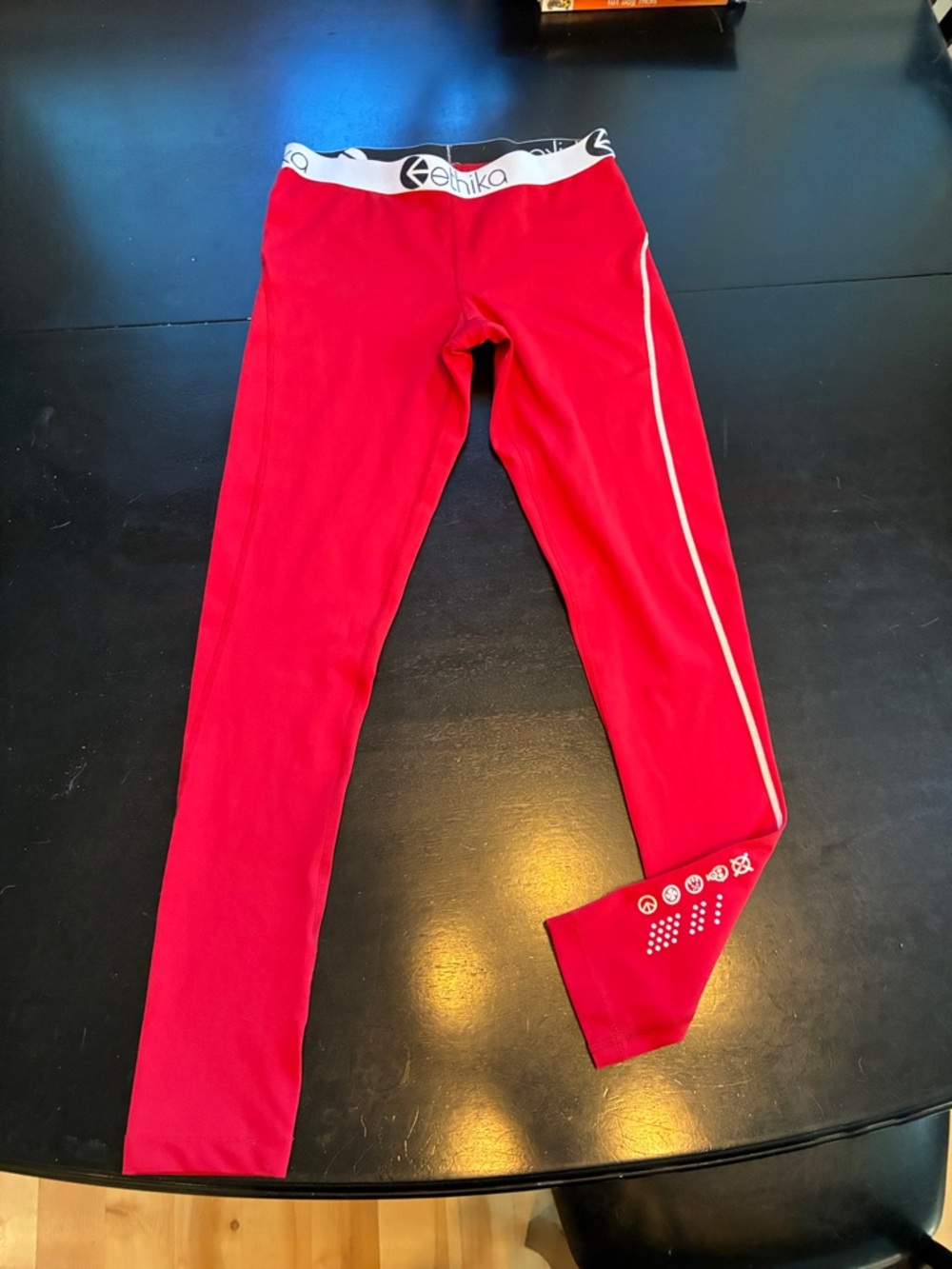 Ethika red workout leggings size medium
